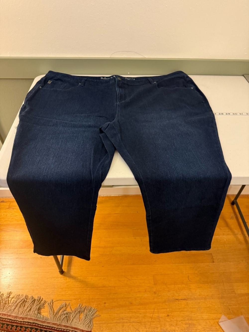 Dark Wash Plus Size Stretch Jeans - Size 28WP
